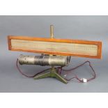 A Gambrell Bros. Ltd. lamp and screen for deflection galvanometer