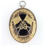 A silver and enamelled Masonic jewel, gross 47 grams