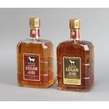A bottle of White Horse Laird O'Logan deluxe blended whisky (slighly low in neck) together with a
