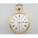 Patek Philippe, a gentleman's 18ct yellow gold cased mechanical pocket watch, the dial inscribed