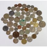 A quantity of European coins