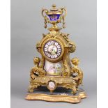 Japy Freres, a French 19th Century 8 day striking mantel clock, the back place marked Japy Freres