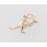 A 9ct yellow gold kangaroo charm 2.4 grams