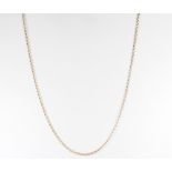 A 9ct yellow gold necklace 58cm, 9.3 grams