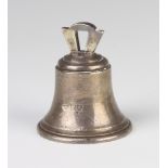 A cast silver bell London 1912, 7cm, 200 gramsThis item is very pitted