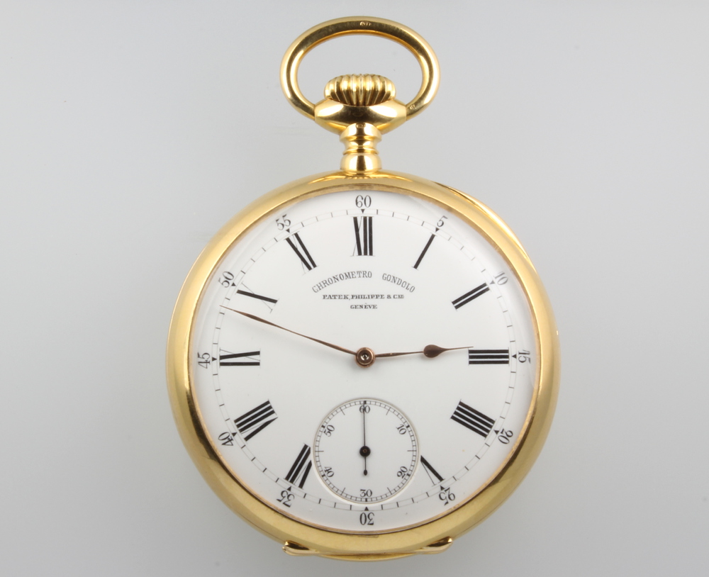 Patek Philippe, a gentleman's 18ct yellow gold cased mechanical pocket watch, the dial inscribed