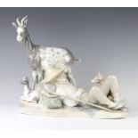 An impressive Lladro group of shepherd sleeping no.11104 34cm There is a very small chip to the dogs