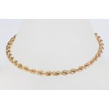 A 9ct yellow gold rope twist bracelet, 6.1 grams