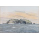 D Addey, watercolour signed "Staffa From Near Fingal's Cave" no.274 of a voyage round Great Britain,