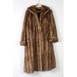 A lady's full length mink coat (some moulting)