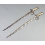 Two 19th Century French chassepot bayonets (no scabbard) Some pitting and rust to the blade