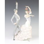 A Lladro group - Passionate Dance 6387, 43cm There is a minor chip to 1 petal