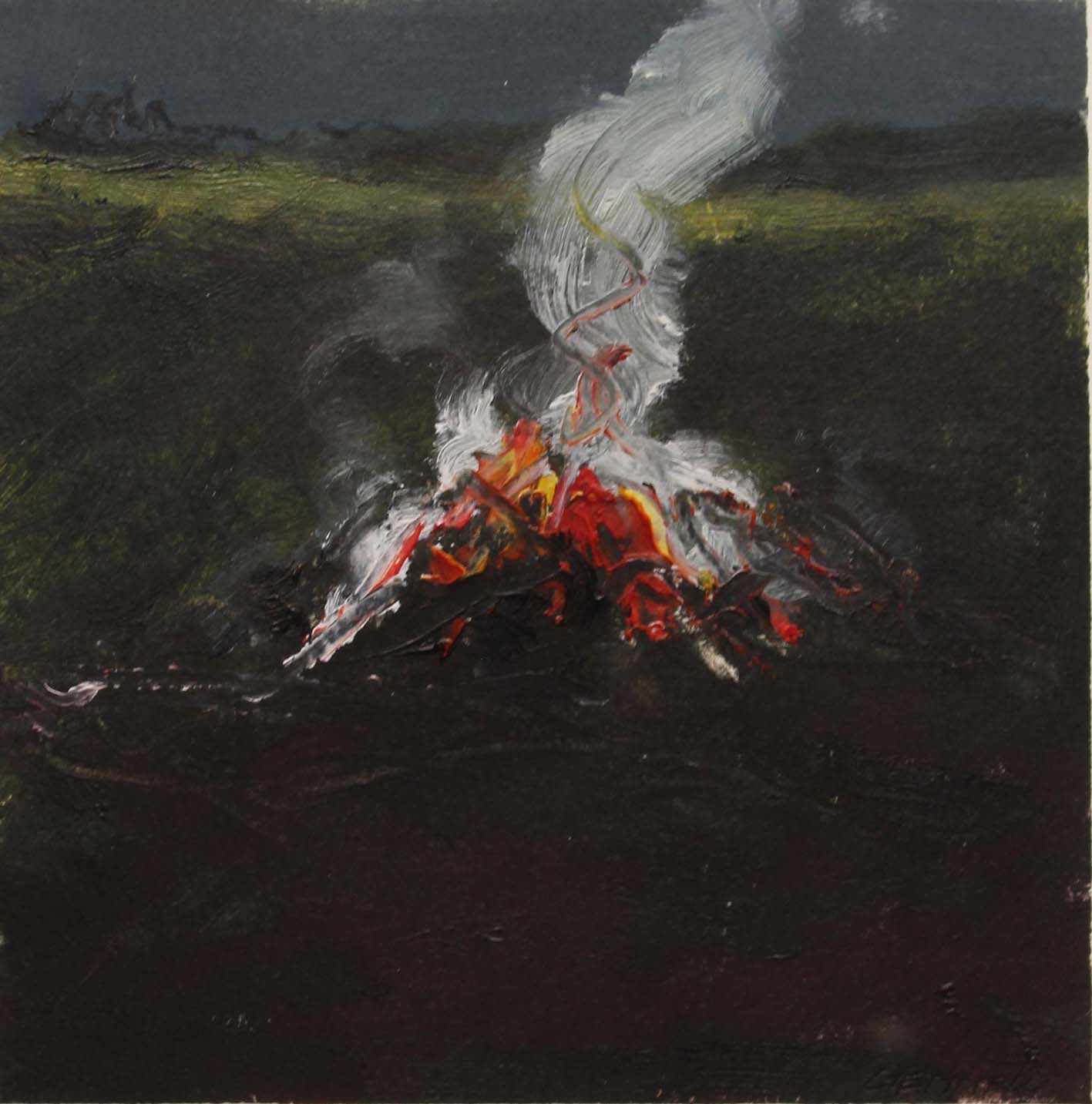 BONFIRE STUDY II by Michael Gemmell b.1950