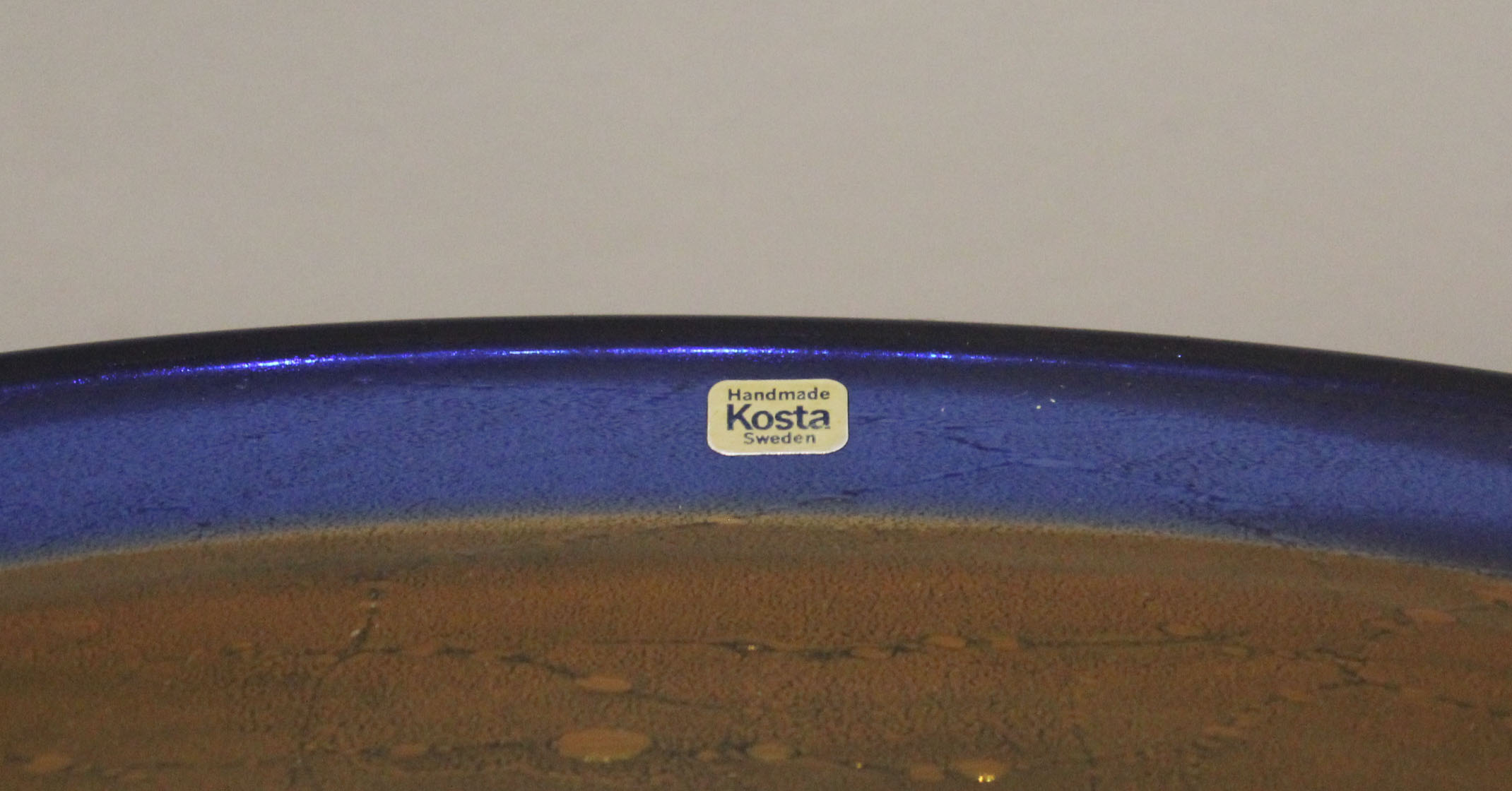 A SWEDISH GLASS BOWL by KOSTA, - Image 3 of 3