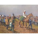 THE PADDOCK AT KILFEACLE, THE SCARTEEN POINT TO POINT by Peter Curling