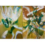 THE LILY, SWEENEY ENTANGLED (DIPTYCH) by Barrie Cooke