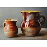 TWO PROVENCAL GLAZED JUGS by Mark O'Neill