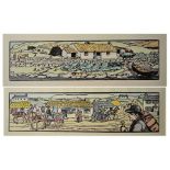 THE VILLAGE & MOUNTAIN FARM by Jack B. Yeats