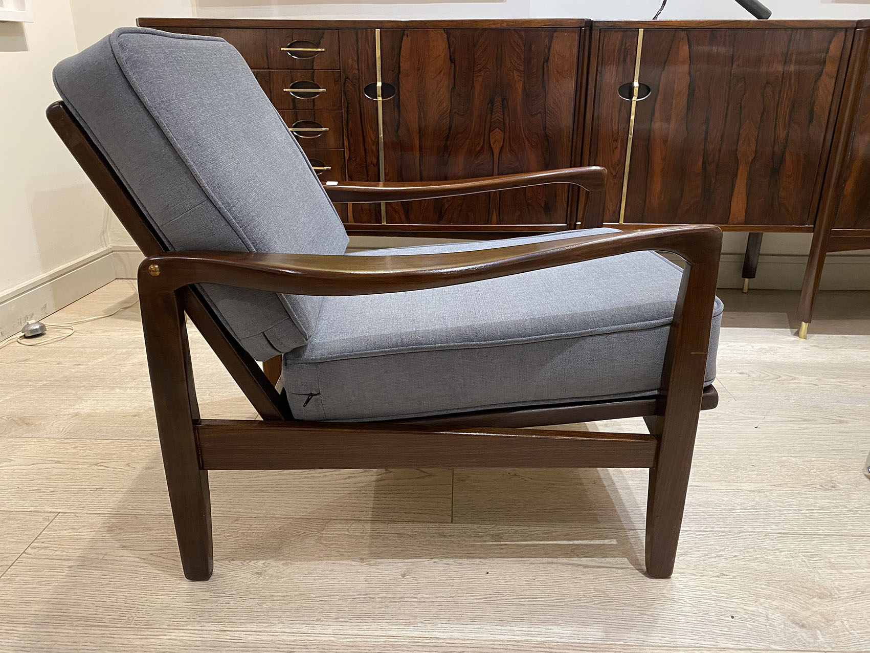 A PAIR OF DANISH TEAK ARMCHAIRS, 1960's OF SHAPED FORM - Image 2 of 5