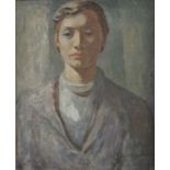 PORTRAIT OF A YOUNG WOMAN IN GREY by Cherith McKinstry