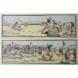 START OF THE RACE & FINISH OF THE RACE (2) by Jack B. Yeats