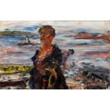 KERRY FISHERMAN - FENIT LIGHTHOUSE (1927) by Jack Butler Yeats