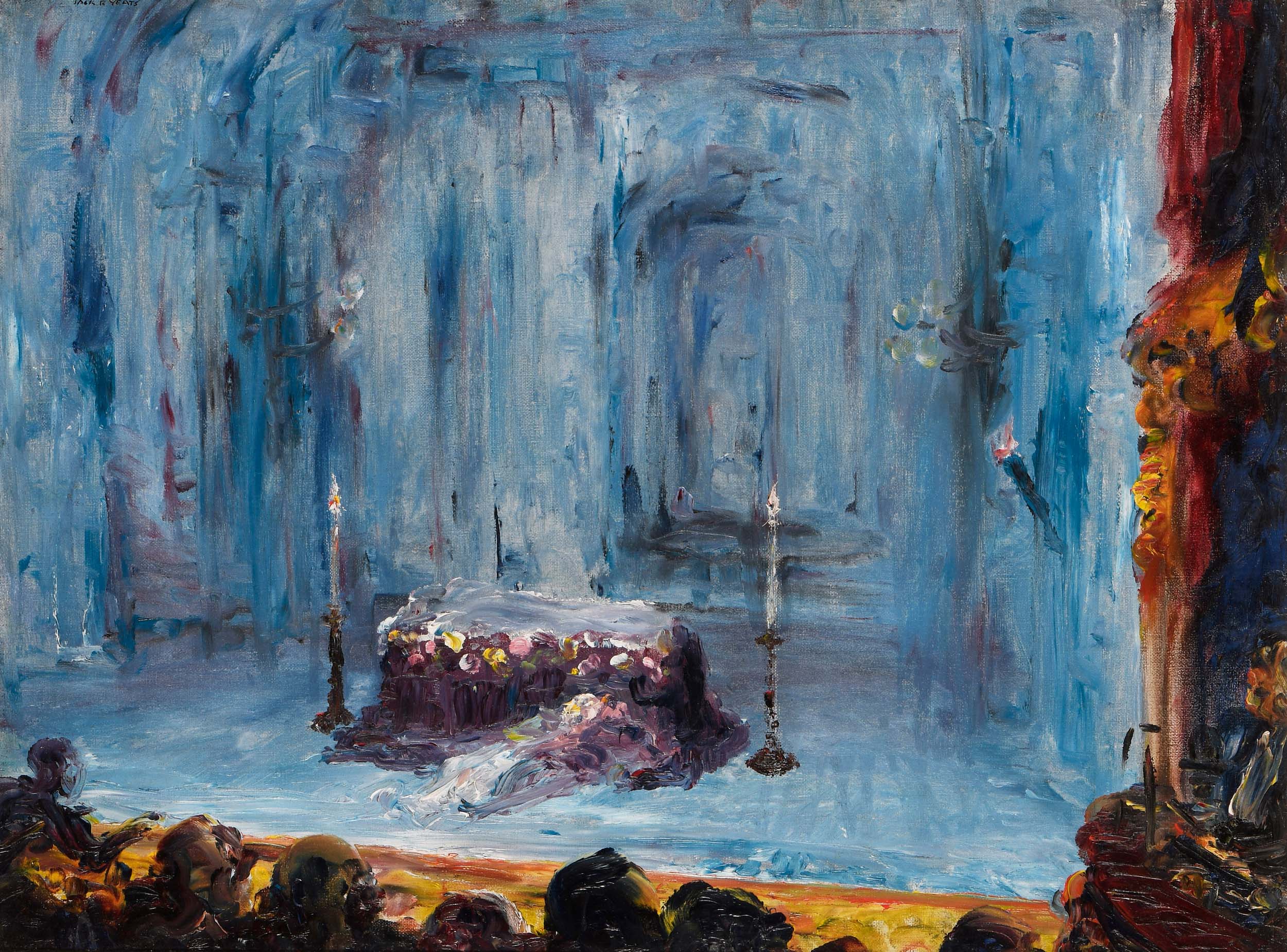 THE GAIETY THEATRE, DUBLIN (ROMEO & JULIET - THE LAST ACT) (1927) by Jack B. Yeats