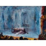THE GAIETY THEATRE, DUBLIN (ROMEO & JULIET - THE LAST ACT) (1927) by Jack B. Yeats