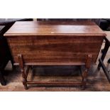 AN EARLY 19TH CENTURY COUNTRY-MADE DOUGH BIN,