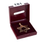 A 9CT YELLOW GOLD STAR OF DAVID PENDANT, stamped 9ct, approximately 11.5 grams.