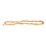 AN EARLY 20TH CENTURY STRING OF GRADUATED BUTTERSCOTCH AMBER BEADS, approximately 43 grams,