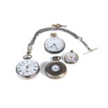 J & E CATLIN, LYNN, A GEORGE III SILVERED CASED VERGE POCKET WATCH,