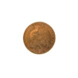 A 1912 GOLD 20 FRANC COIN, approximately 6.4 grams.