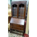 A bureau bookcase CONDITION: Please Note - we do not make reference to the