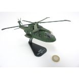 An Italeri 1:100 scale die cast model of the James Bond SkyFall AgustaWestland AW101 Helicopter