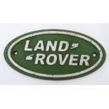 A Land Rover metal sign CONDITION: Please Note - we do not make reference to the