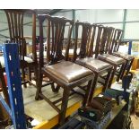 Four mahogany dining chairs CONDITION: Please Note - we do not make reference to