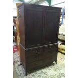 A large late 19thC mahogany linen press CONDITION: Please Note - we do not make