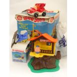 A quantity of Weebles, several figures comprising a boxed tree house, cabin cruiser,