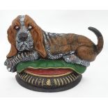 A cast iron door stop in the form of a hound CONDITION: Please Note - we do not