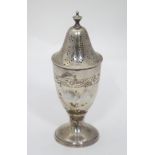 A silver plated sugar shaker CONDITION: Please Note - we do not make reference to