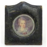 A small leathered picture frame CONDITION: Please Note - we do not make reference