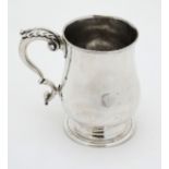 A 19thC Elkington plate silver plate tankard. c.