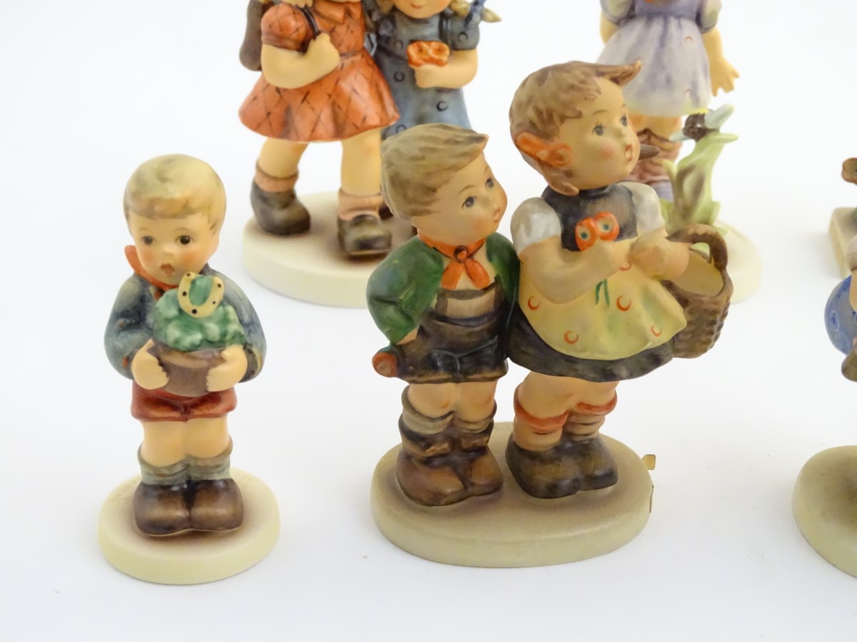 A collection of 9 Hummel Goebel countryside figures, comprising: Best Friends (model no. - Image 3 of 12