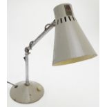 Vintage Retro: a mid 20thC Pifco desk lamp, adjustable for height/angle,