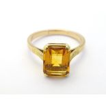 An 18ct gold ring set with citrine CONDITION: Please Note - we do not make