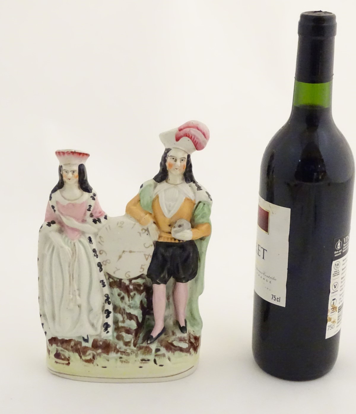 A Victorian Staffordshire figural group depicting the Shakespeare characters Lady Macbeth and - Image 2 of 5