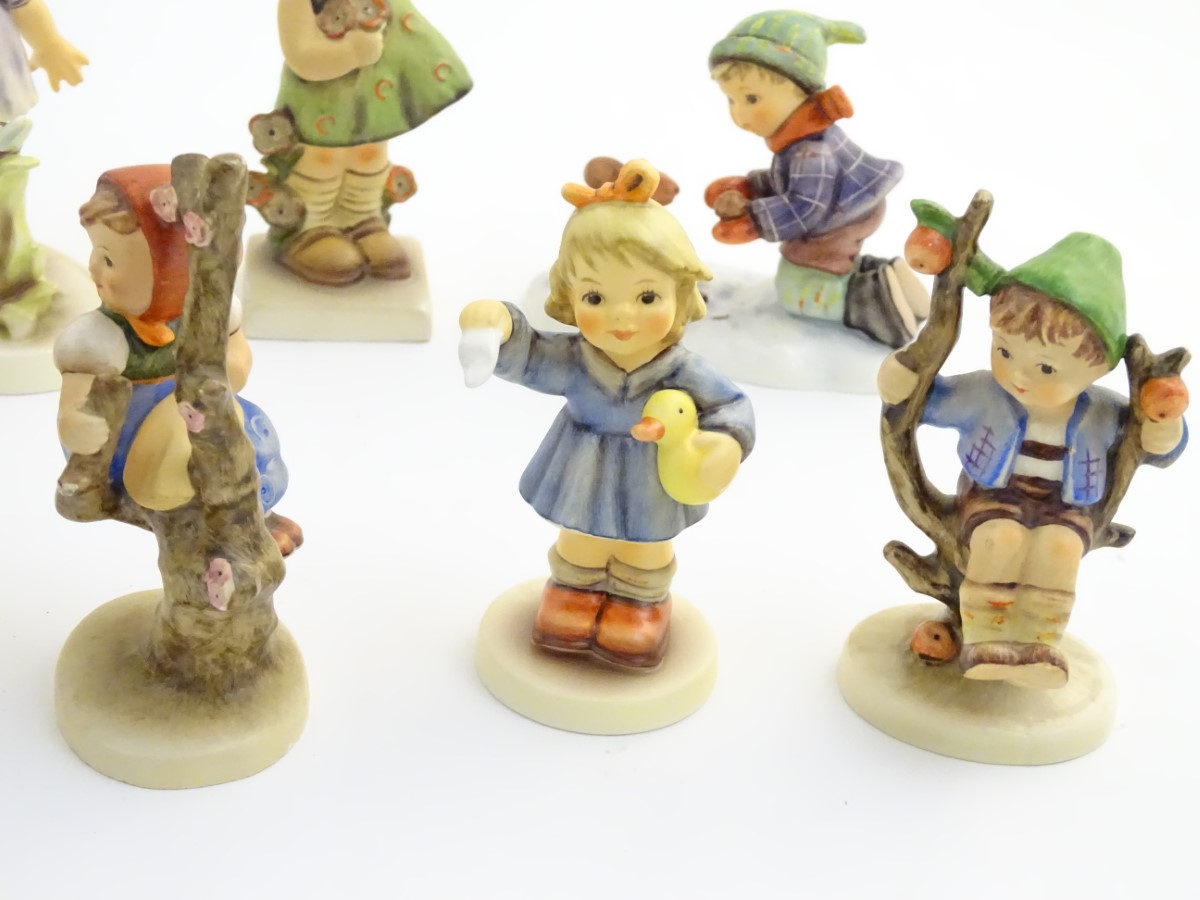 A collection of 9 Hummel Goebel countryside figures, comprising: Best Friends (model no. - Image 4 of 12