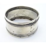 A Canadian Sterling silver napkin ring by Roden Bros. Ltd.