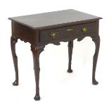 A George III mahogany Irish side table,